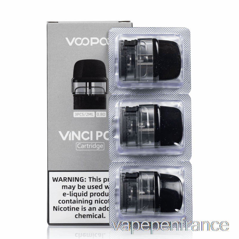 Pods De Remplacement Voopoo Vinci Pod [0,8 Ohm] 2 Ml Vinci Pods (nouveau) Stylo Vape